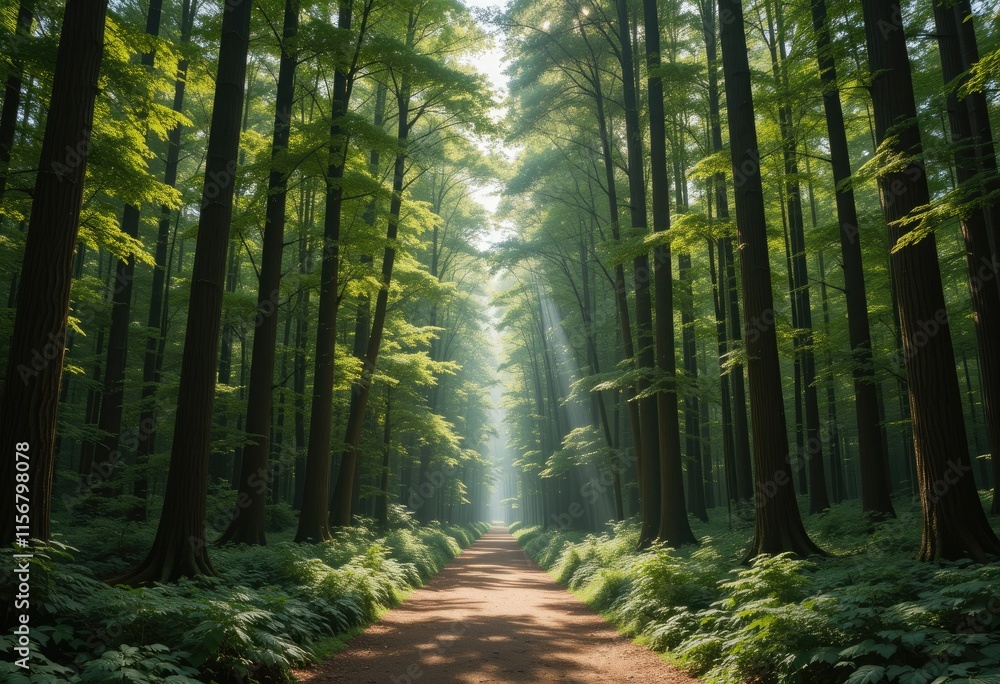 morning in the forest morning in the forest