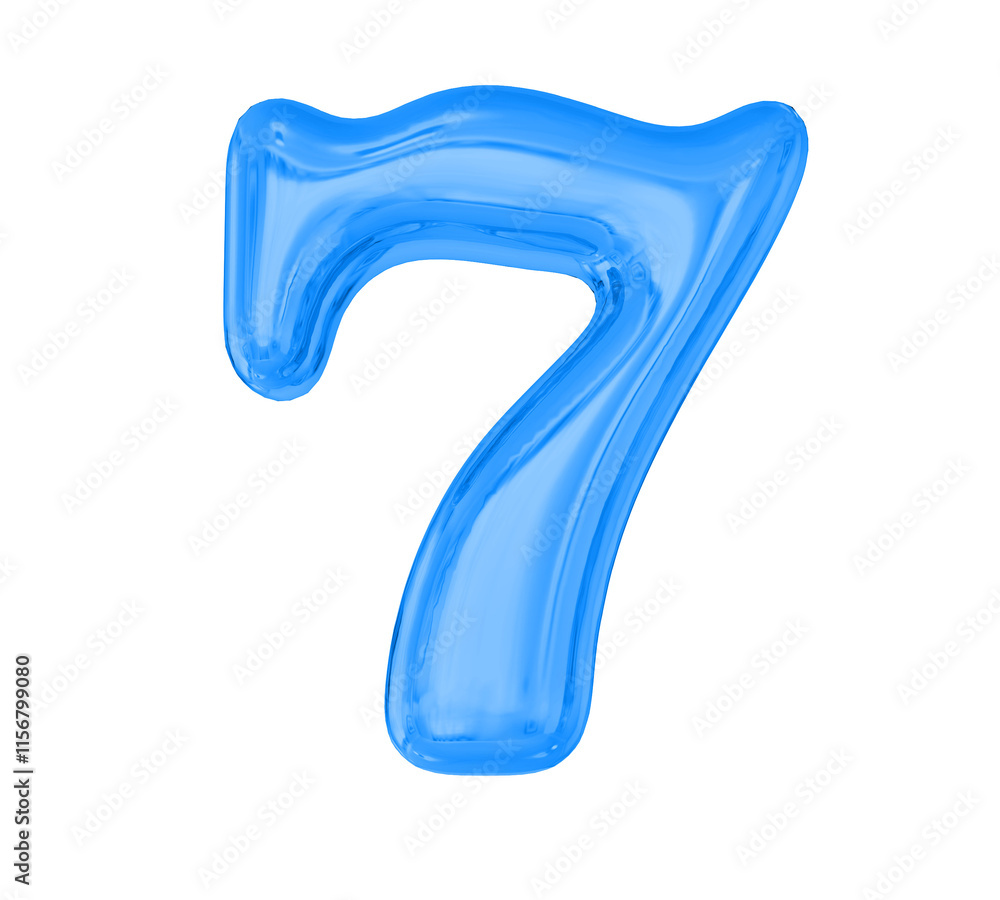 Blue Number 7 Blue Number 7