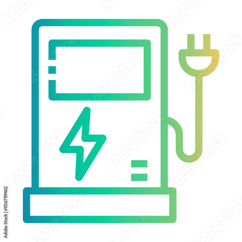 battery Line Gradient Icon