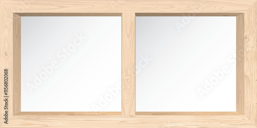 Both of 3D Whitewashed wooden square frames with white background have space for placing products presentation graphic illustration.