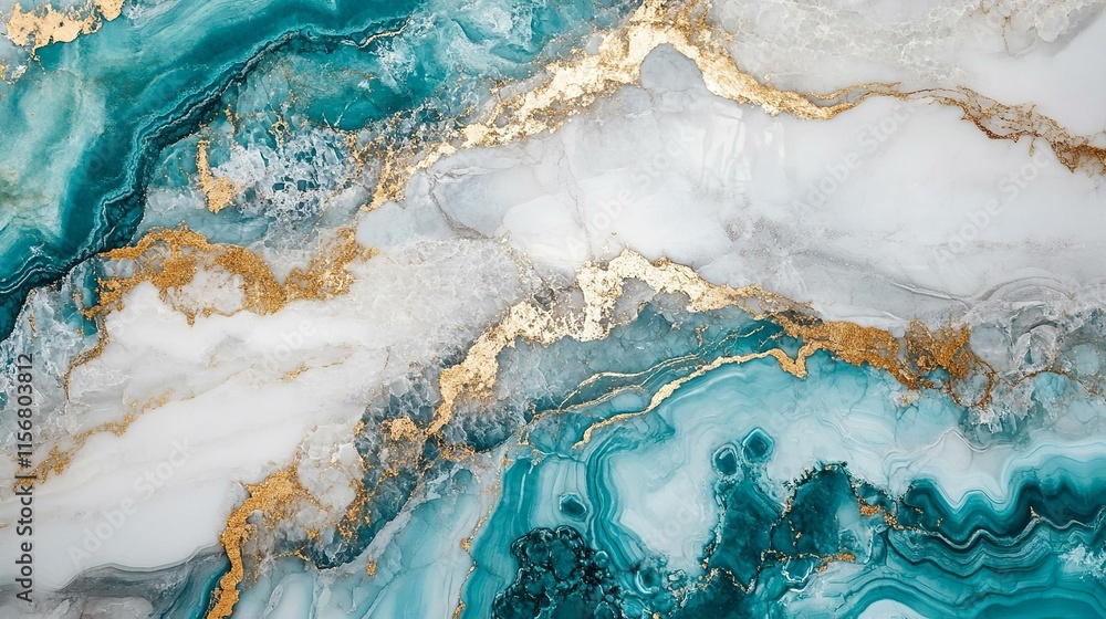 White and turquoise marble textured background White and turquoise marble textured background