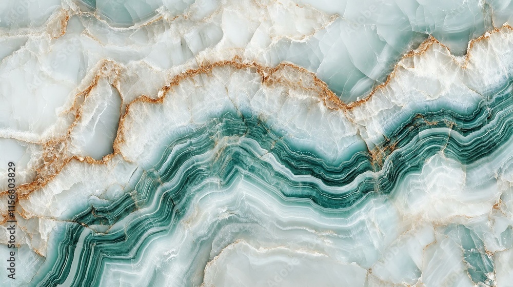 Fototapeta premium White and turquoise marble textured background