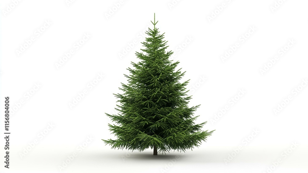 3d rendered christmas tree isolated on white background 3d rendered christmas tree isolated on white background