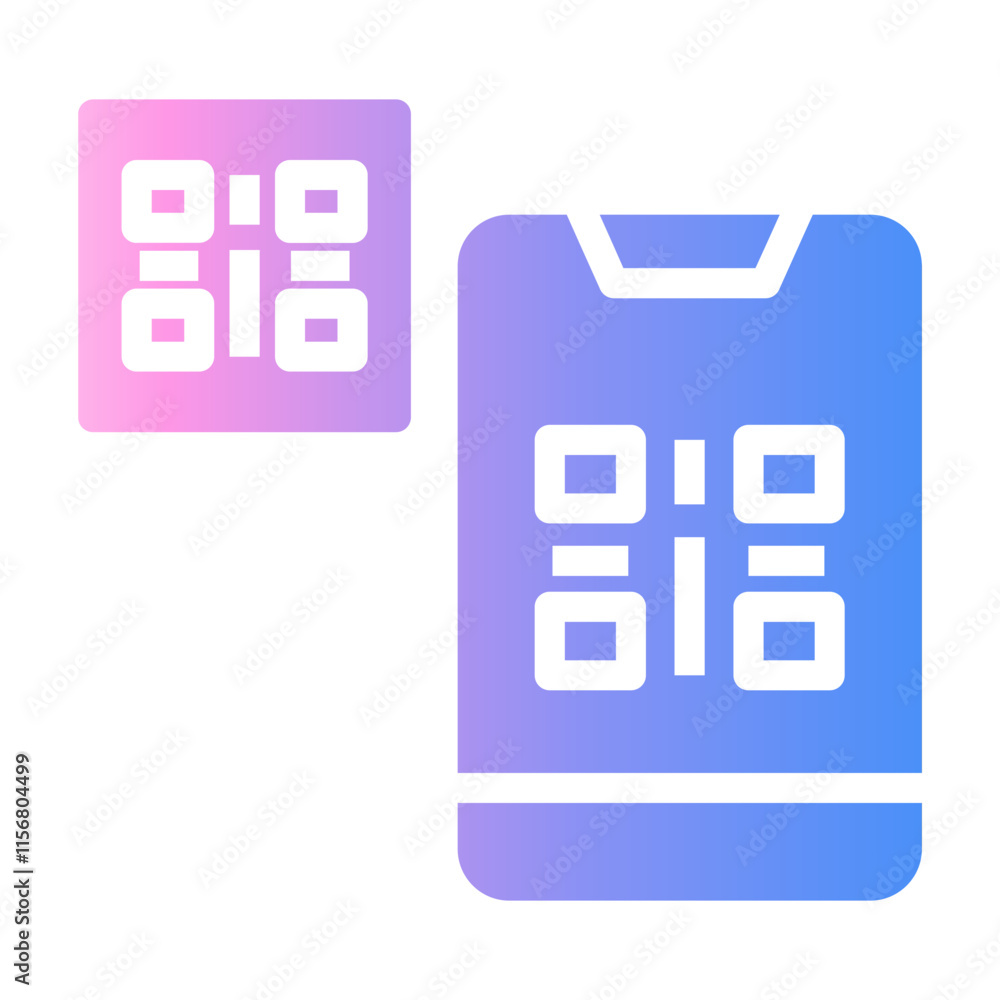 qris payment Gradient icon qris payment Gradient icon
