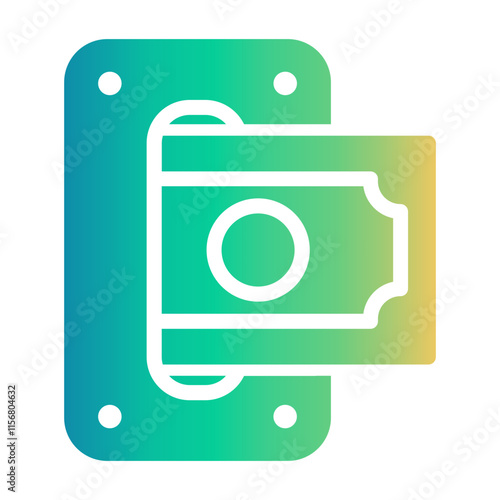 cash box Gradient icon