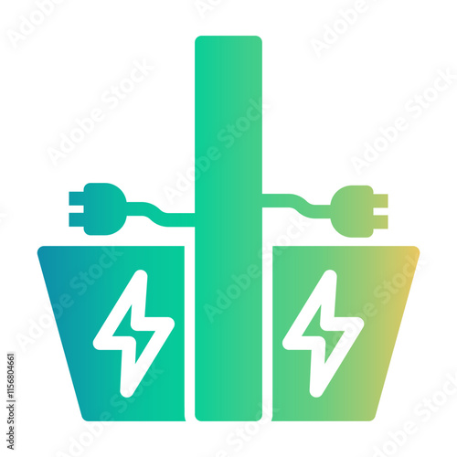 charging station Gradient icon