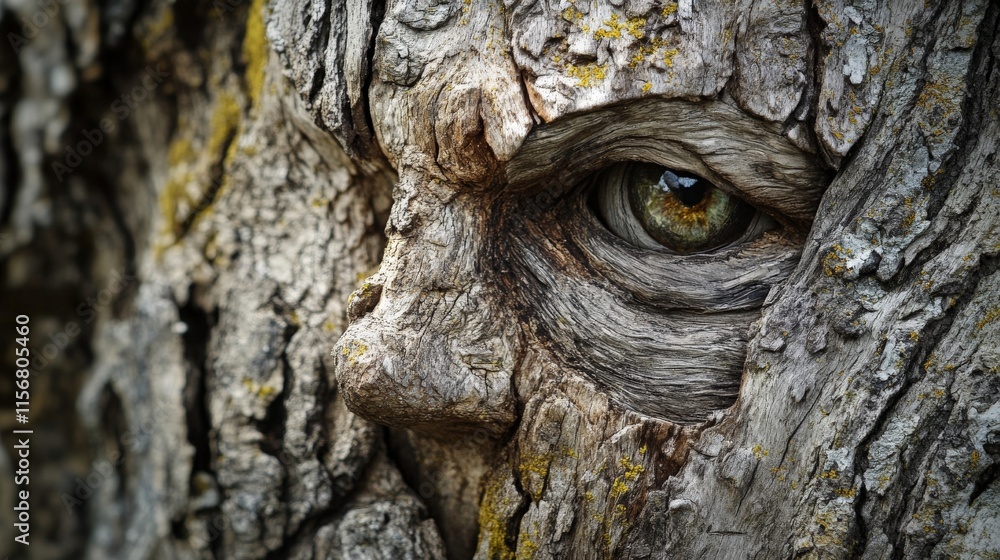 Ancient Tree's Gaze: A Mystical Encounter in the Forest Ancient Tree's Gaze: A Mystical Encounter in the Forest