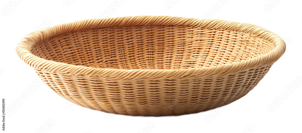 Bread Proving Basket for Perfect Dough - Isolated on White Background Bread Proving Basket for Perfect Dough - Isolated on White Background