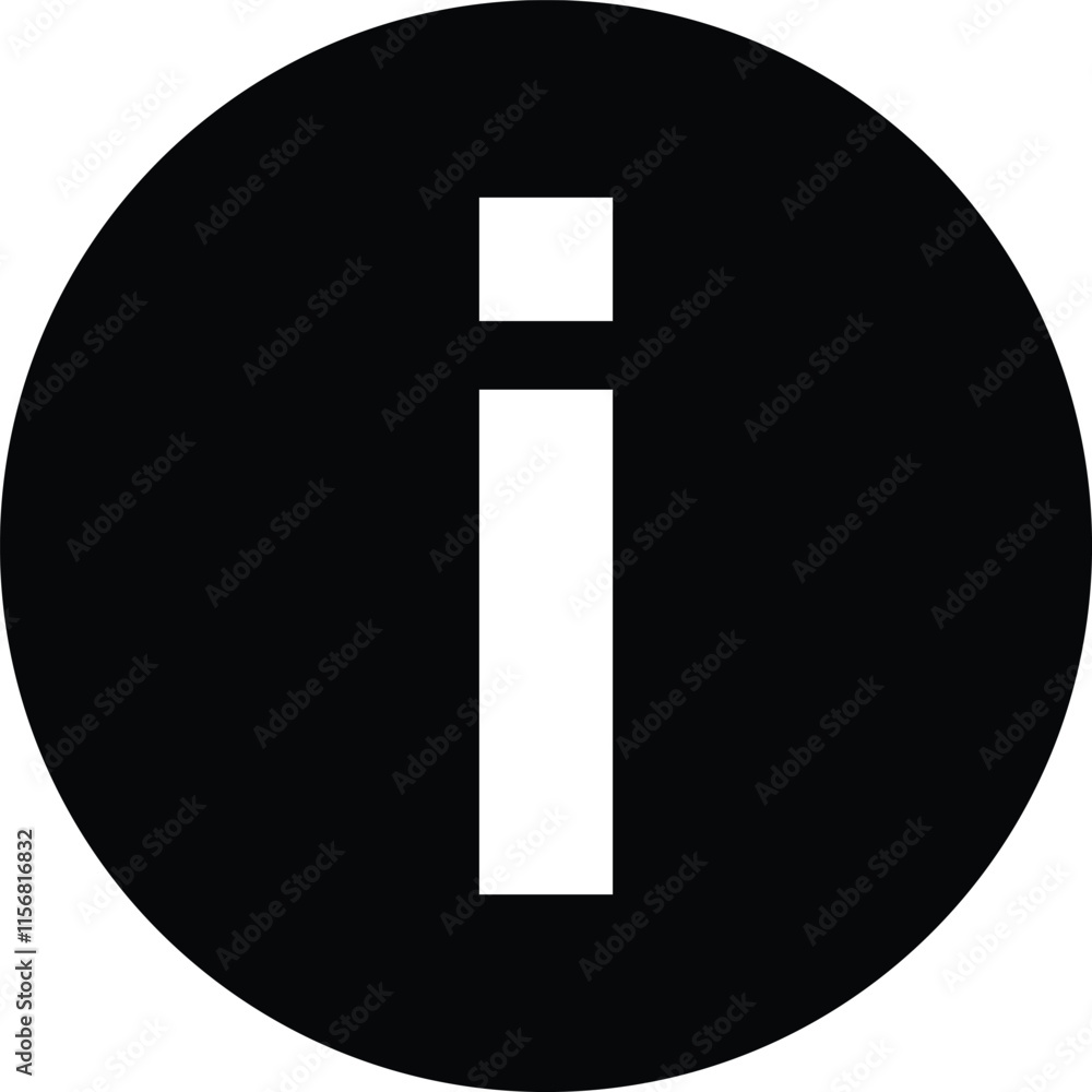 Flat Style Information Icon Representing Help or Guidance in Digital Interfaces Flat Style Information Icon Representing Help or Guidance in Digital Interfaces