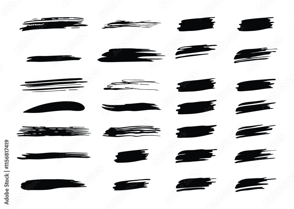Adobe Illustrator ArCreative Brush Stroke Elements for Designtwork Adobe Illustrator ArCreative Brush Stroke Elements for Designtwork