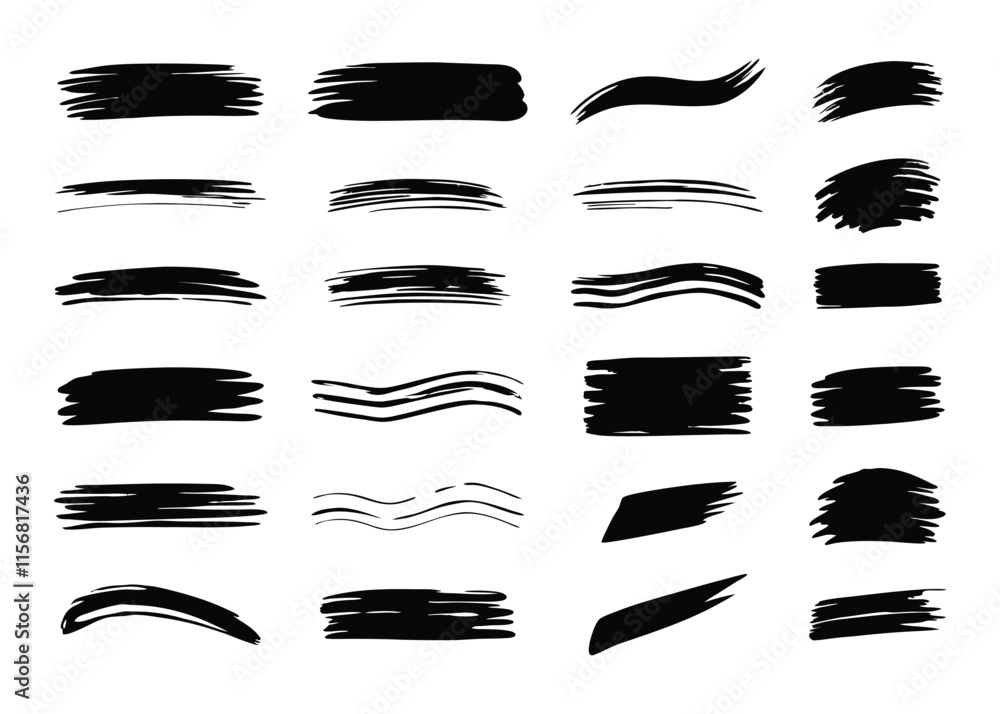 Adobe Illustrator ArCreative Brush Stroke Elements for Designtwork Adobe Illustrator ArCreative Brush Stroke Elements for Designtwork