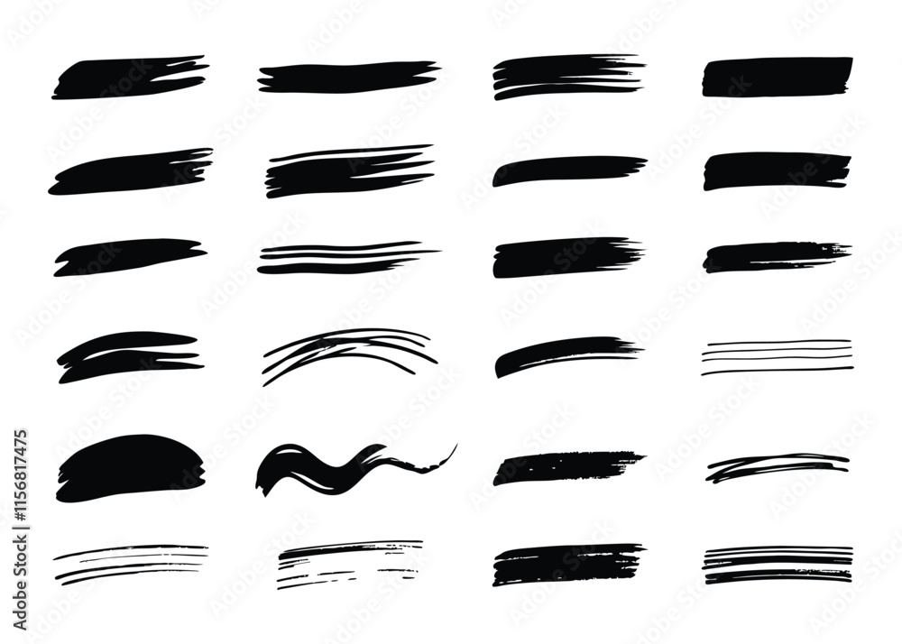 Adobe Illustrator ArCreative Brush Stroke Elements for Designtwork Adobe Illustrator ArCreative Brush Stroke Elements for Designtwork