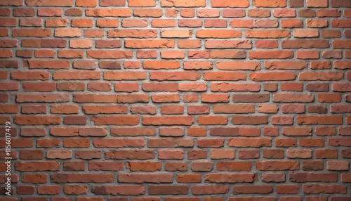 Realistic seamless brick wall texture with natural colors