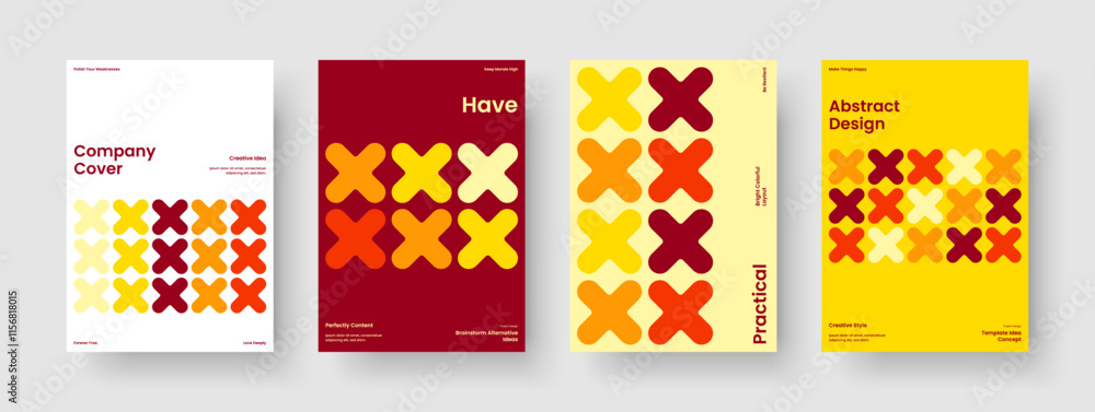 Obraz premium Isolated Poster Design. Modern Book Cover Template. Abstract Background Layout. Flyer. Banner. Report. Brochure. Business Presentation. Magazine. Pamphlet. Journal. Notebook. Portfolio. Leaflet