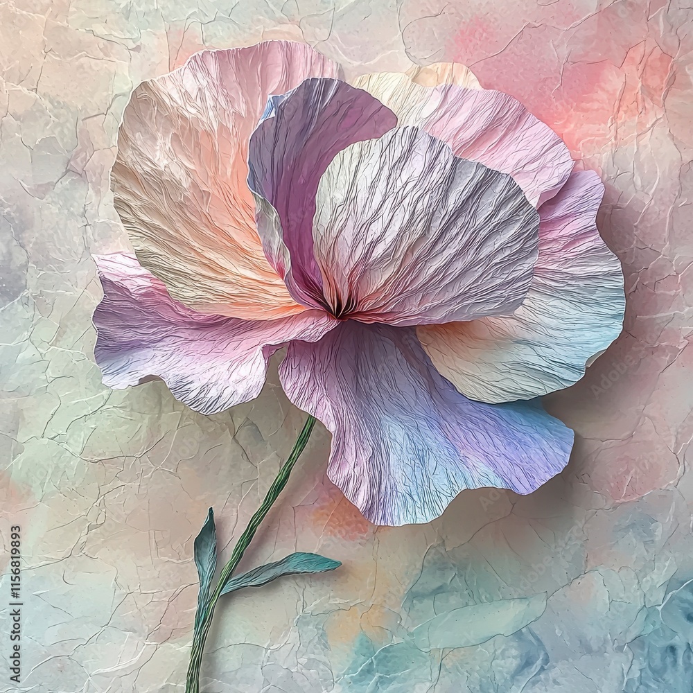 custom made wallpaper toronto digitalDelicate Handcrafted Flower Artwork on Textured Background