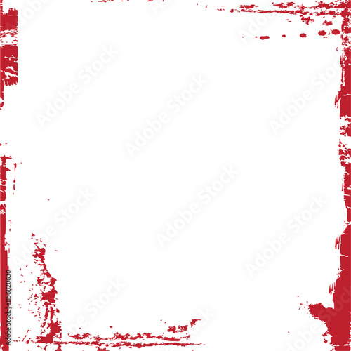 Vector grunge border, grunge border brush, grunge border edge, square grunge border