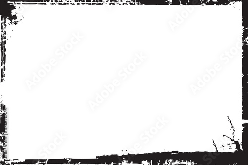 Vector grunge border, grunge border brush, grunge border edge, square grunge border
