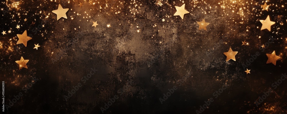 Fototapeta premium Burning sparkler stick with stars