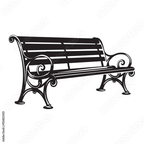  Bench icon vector illustration