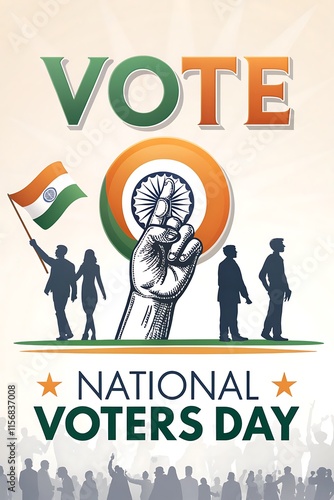 Wallpaper Mural National Voters' Day, Banner, National Voters' Day Poster. Torontodigital.ca