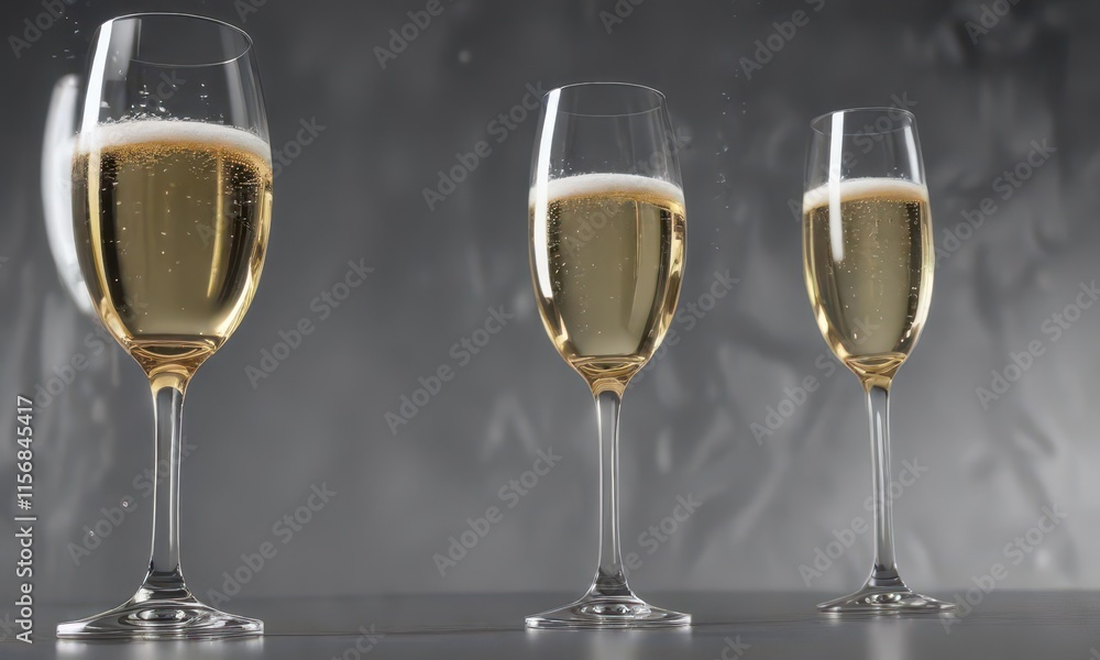 Glass raised high in the air with champagne flowing , party, toast Glass raised high in the air with champagne flowing , party, toast