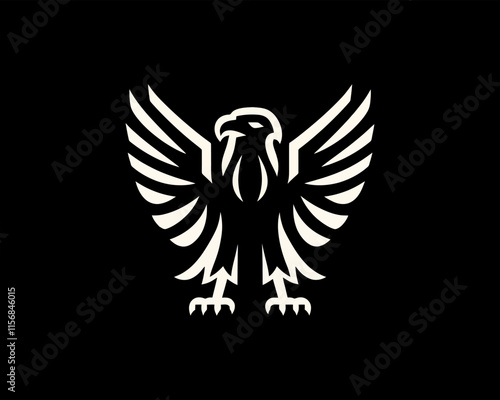 Eagle logo design icon vector template photo