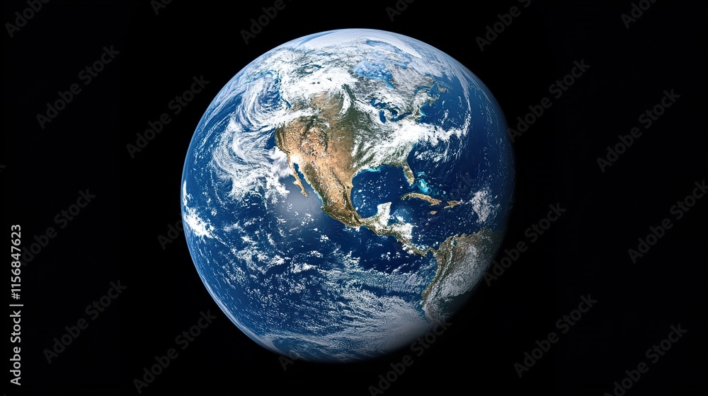 Stunning View of Earth from Space: Our Blue Planet Stunning View of Earth from Space: Our Blue Planet