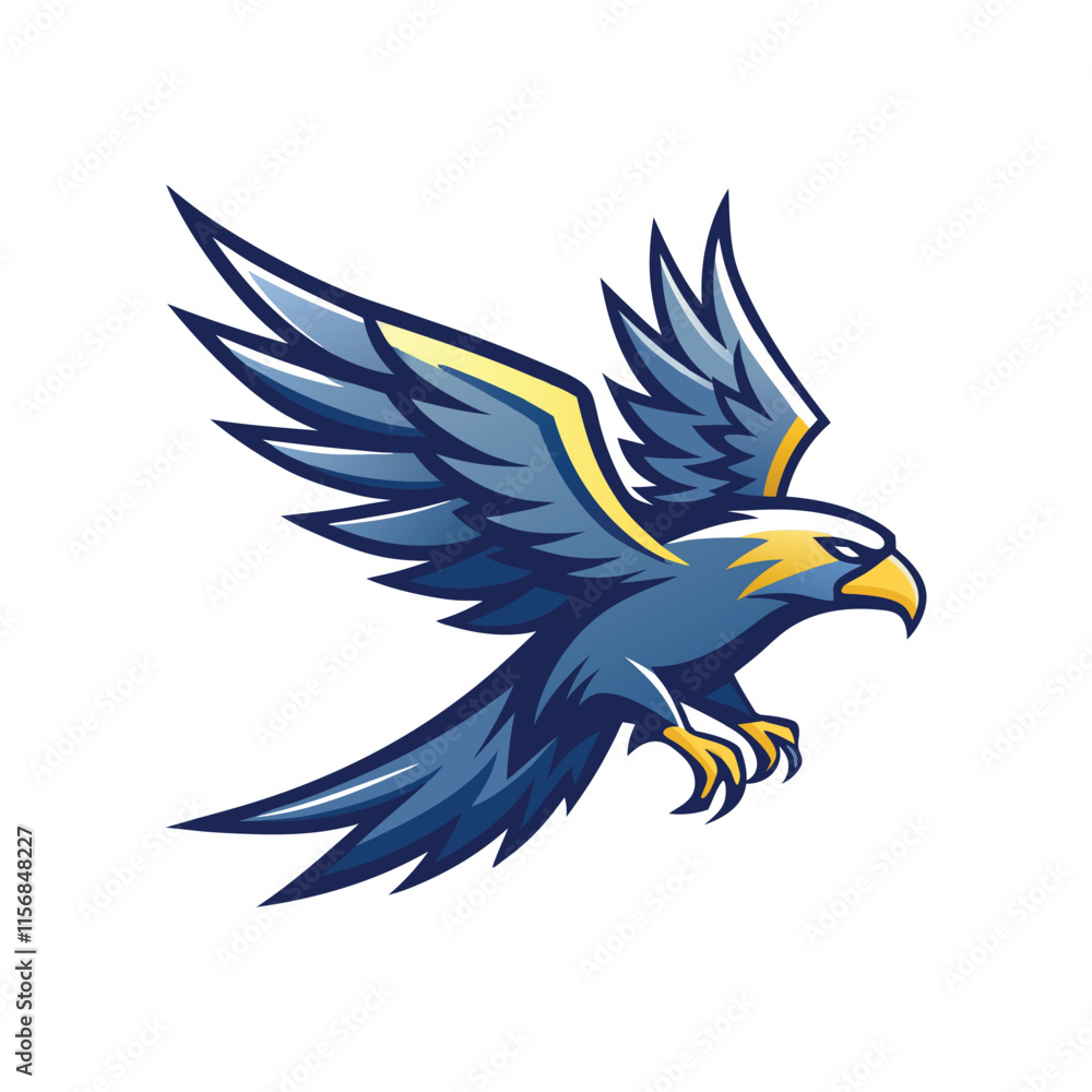 Obraz premium eagle in dynamic flight.eps