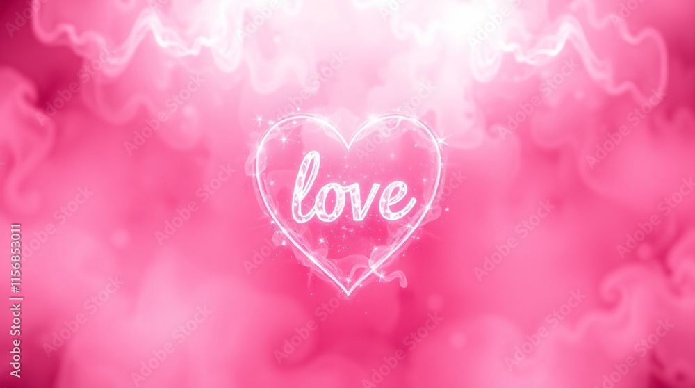 Glowing Heart of Love: A Romantic Digital Art Glowing Heart of Love: A Romantic Digital Art