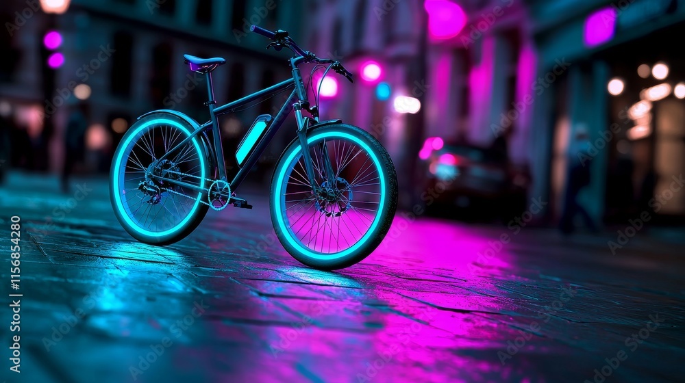 A green lifestyle where community members ride bikes that produce electricity from kinetic energy, powering the community with each ride. A green lifestyle where community members ride bikes that produce electricity from kinetic energy, powering the community with each ride.