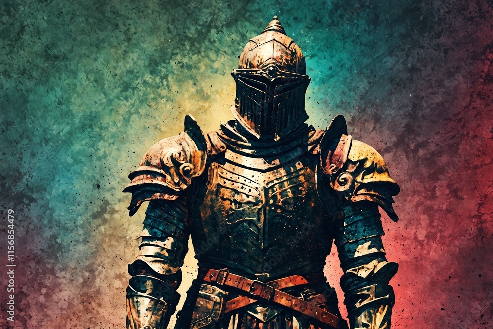 Armor of God with Inspirational Bible Verse – Grunge-Style Artwork Armor of God with Inspirational Bible Verse – Grunge-Style Artwork