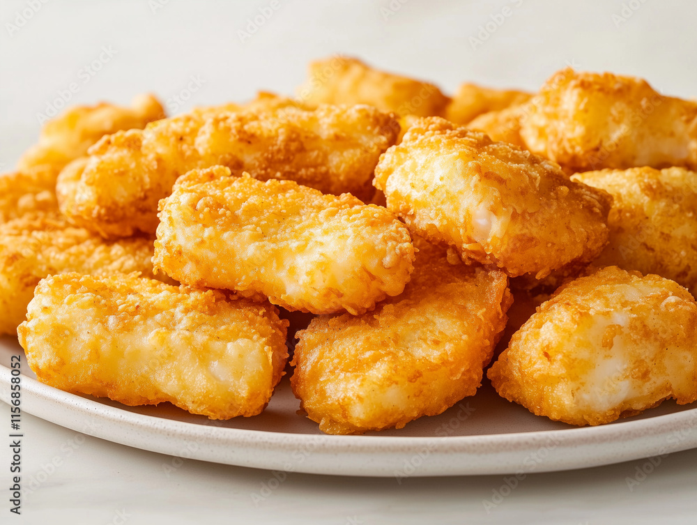 chicken nuggets on plate chicken nuggets on plate