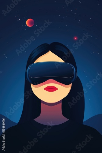 Illustration of wearable tech monitoring sleep cycles, soft gradient background