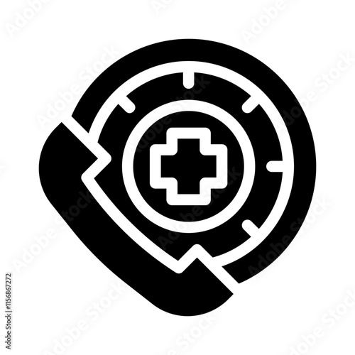 911 glyph icon