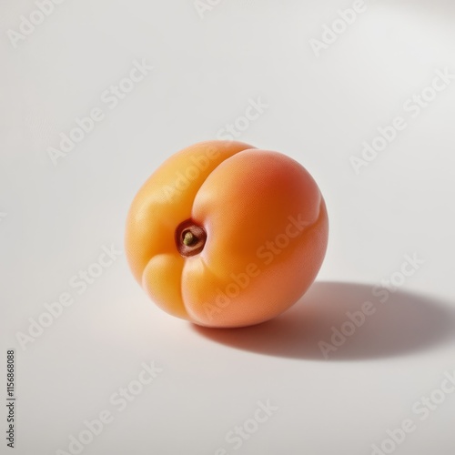 Wallpaper Mural realistic beautiful apricot on white background Torontodigital.ca