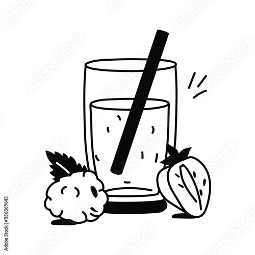 Healthy juice packed with nutrients for hydration and recovery