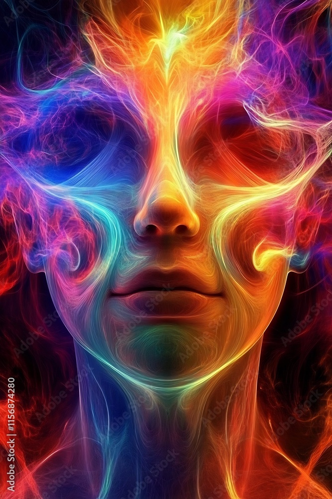 Captivating Psychedelic Visuals A Transcendent Journey through Vibrant Ethereal Realms of the Mind