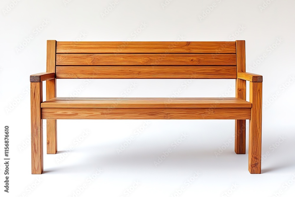 Stylish wooden bench showcasing sleek lines and natural finish, Stylish wooden bench showcasing sleek lines and natural finish,