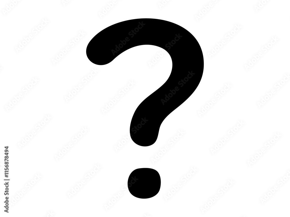 手描きのクエスチョンマークのベクターイラスト03 手描きのクエスチョンマークのベクターイラスト03