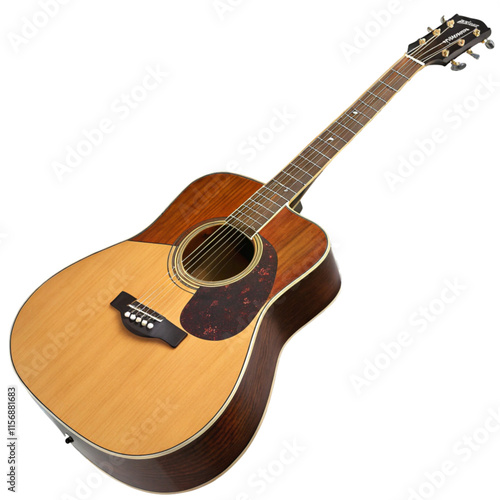 acoustic guitar isolated