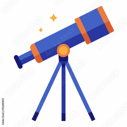 telescope art vector