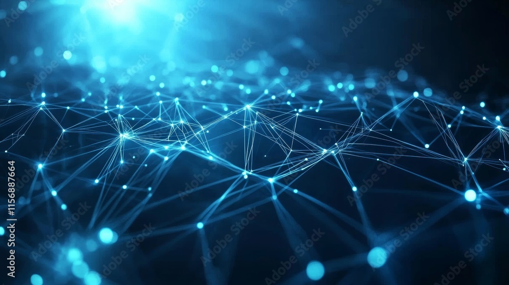 Abstract blue background with glowing geometric lines. Futuristic technology concept. Suit for brochure, corporate, website, poster, banner, cover modern Abstract blue background with glowing geometric lines. Futuristic technology concept. Suit for brochure, corporate, website, poster, banner, cover modern