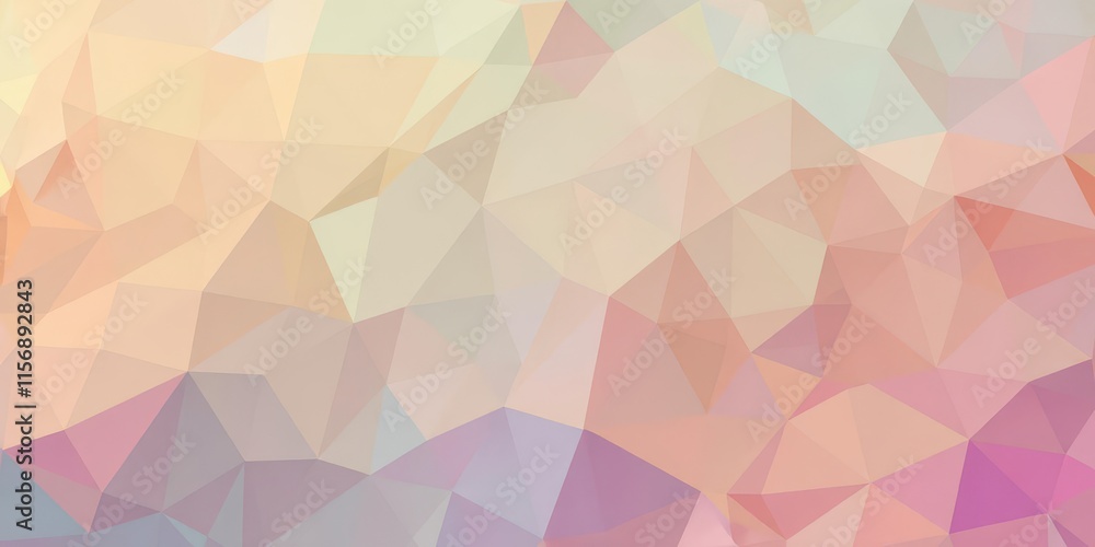 Abstract low-poly background with vibrant, interconnected shapes, multicolored, digital Abstract low-poly background with vibrant, interconnected shapes, multicolored, digital