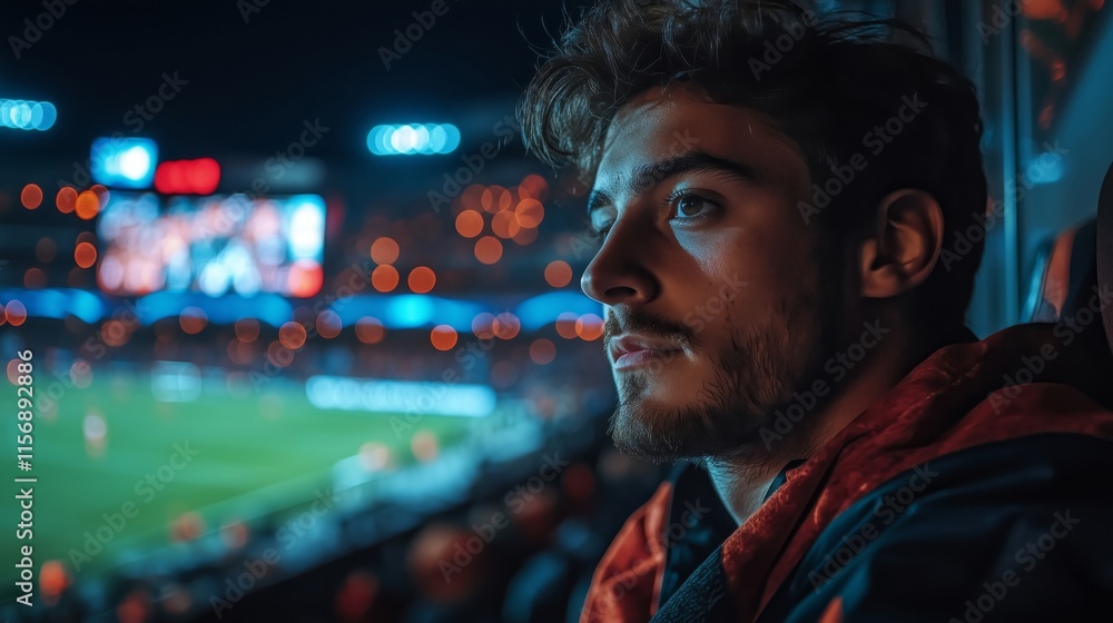 Capturing Emotion in a Youthful Spectator at a Night Game Capturing Emotion in a Youthful Spectator at a Night Game