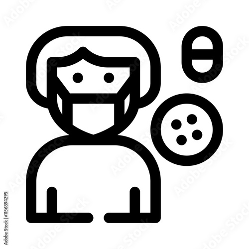 Medication line icon