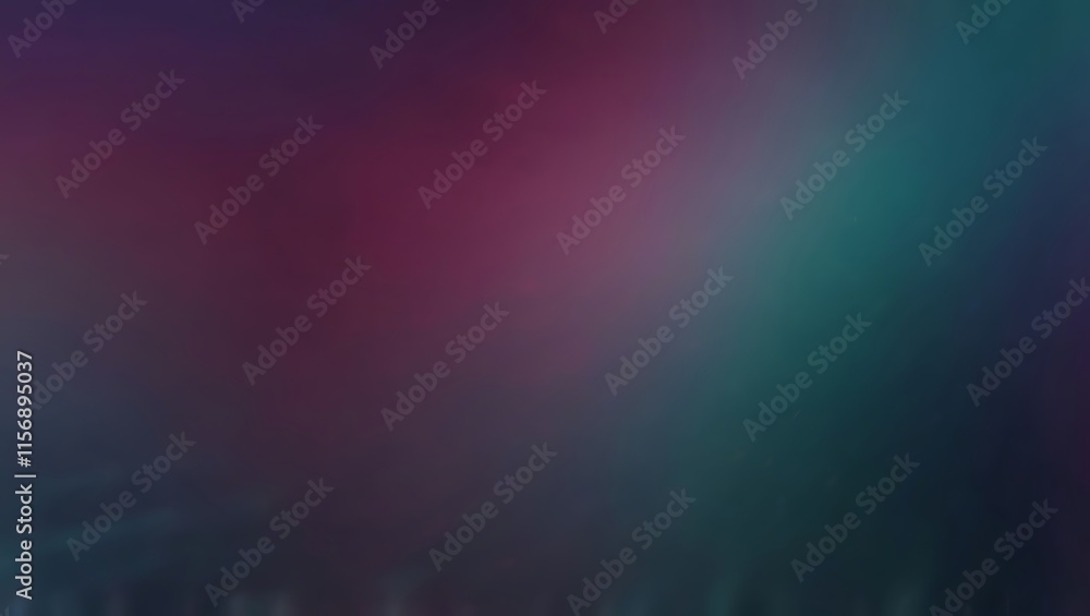 Obraz premium A blurred, grainy abstract background with a gradient from dark purple to light teal