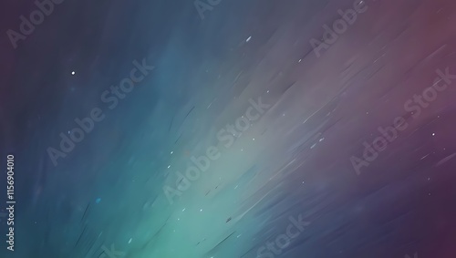 A blurred, grainy abstract background with a gradient from dark purple to light teal