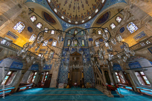 Sokollu Mehmed Pasha Mosque is a 16th C Ottoman mosque, designed by the architect Mimar Sinan and noted for the fine quality of the Iznik tiles on the walls photo