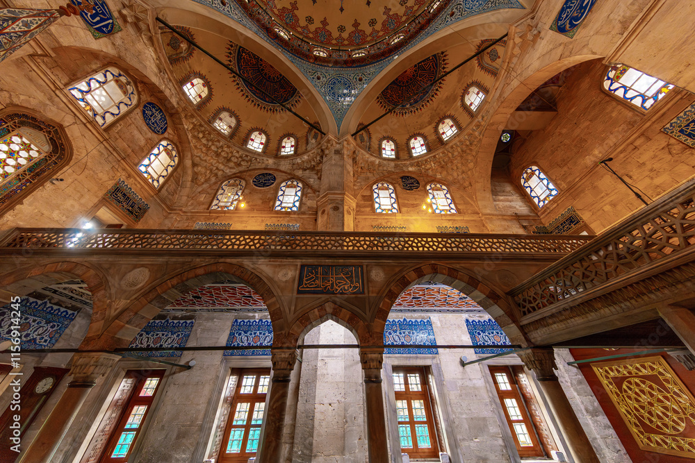 Sokollu Mehmed Pasha Mosque is a 16th C Ottoman mosque, designed by the architect Mimar Sinan and noted for the fine quality of the Iznik tiles on the walls