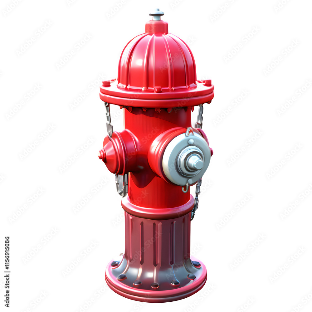 Detailed 3D Fire Hydrant Icon Isolated on Transparent Background for Public Safety Projects Detailed 3D Fire Hydrant Icon Isolated on Transparent Background for Public Safety Projects